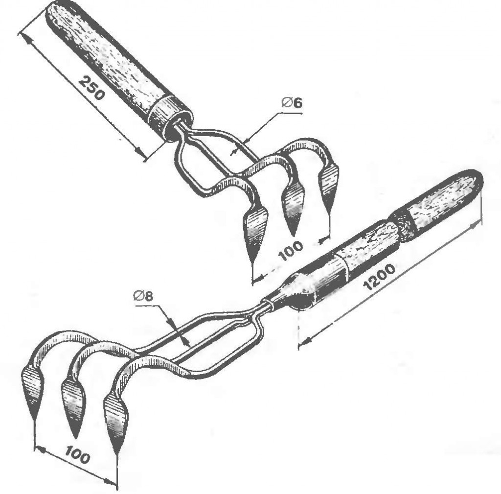 Ручной рыхлитель почвы своими руками чертежи